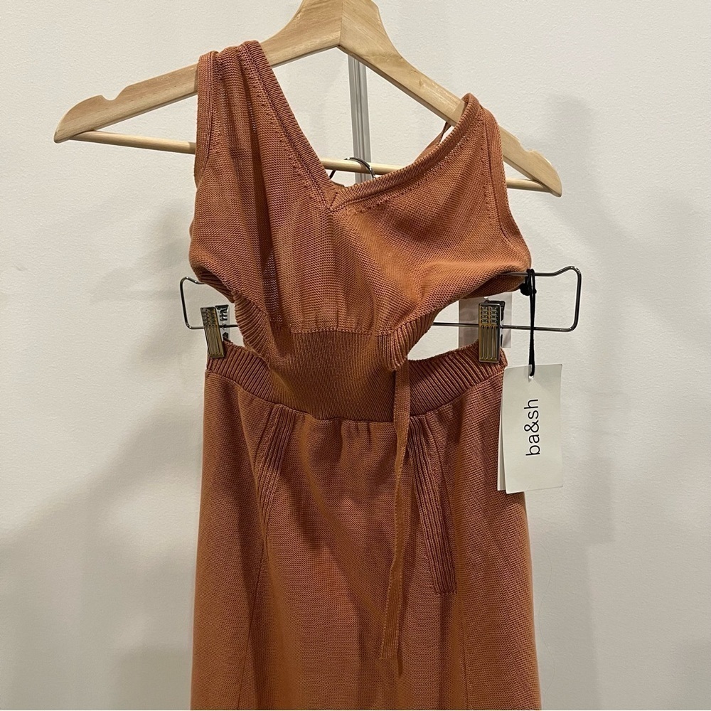 NWT ba&sh Alula knit Cutout Maxi Dress - Picture 6 of 11